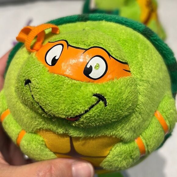 Ty Beanie Ballz TMNT Set Lot Teenage Mutant Ninja Turtles Plush Stuffed Animals - Picture 7 of 9